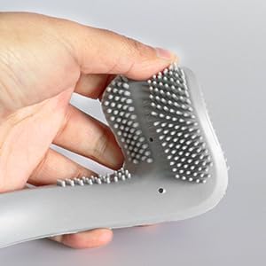 RJDJ Flexible Silicone Toilet Brush with Holder 1