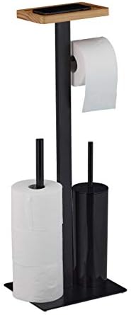 Relaxdays Toilet Brush Set with Paper Holder and Storage