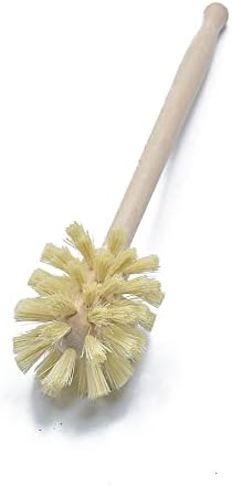 Beechwood Toilet Brush with 360 Cleaning and Jute Bristles
