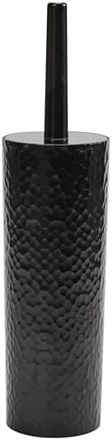 Bath Bliss Hammered Texture Toilet Brush in Black 1