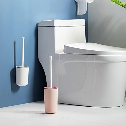 UOHUFIDABFD Toilet Brush with Long Handle and Anti-Splash Design
