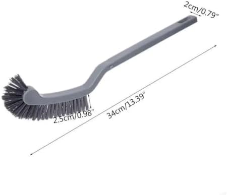 2pcs Toilet Cleaning Brush - Long Handle Curved for Bathroom