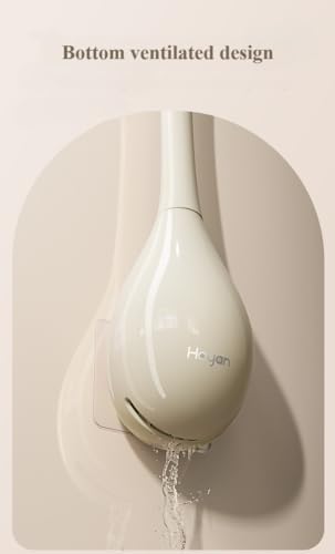 Toilet Brush and Holder Set - Wall Mounted No Drill Required 1
