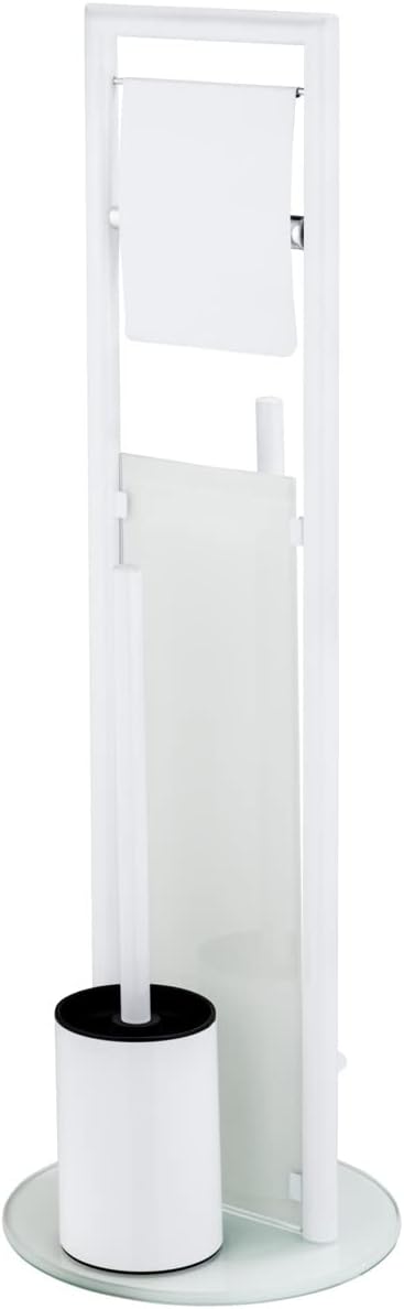 WENKO Ravina 3-in-1 Toilet Brush and Paper Holder