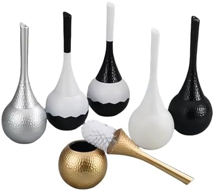 Elegant Toilet Brush Set with Anti-Splash Base and Durable Handle