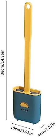 Toilet Brush Set with Holder 3PCS Yellow