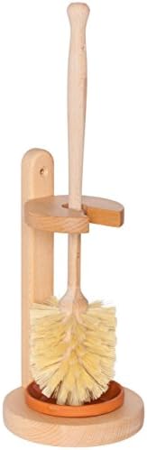 REDECKER Oiled Beechwood Toilet Brush Set