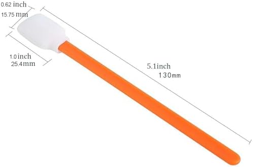 Wellgler 200pcs Disposable Crevice Cleaning Brush Orange