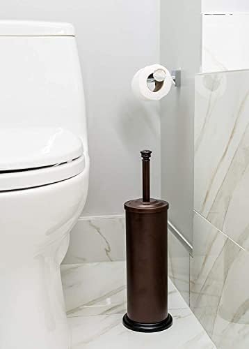Estilo Stainless Steel Toilet Brush with Holder - Bronze Bathroom Set