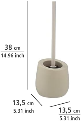 Wenko Badi Toilet Brush Holder - Ceramic Beige 135 x 38 x 135 cm