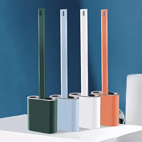 Eco-Friendly Silicone Toilet Brush Set with Wall Hanging