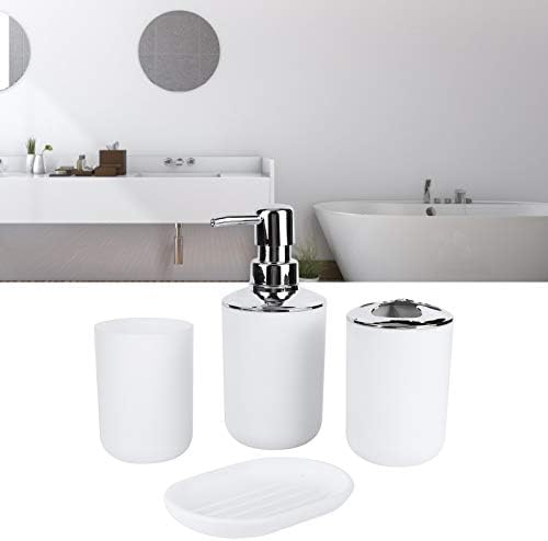 Kuuleyn 4Pcs Bathroom Accessory Set White