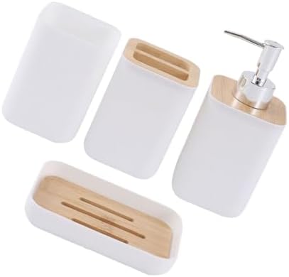 4X Bath Essential Organizer Keep Tidy Bathroom Set