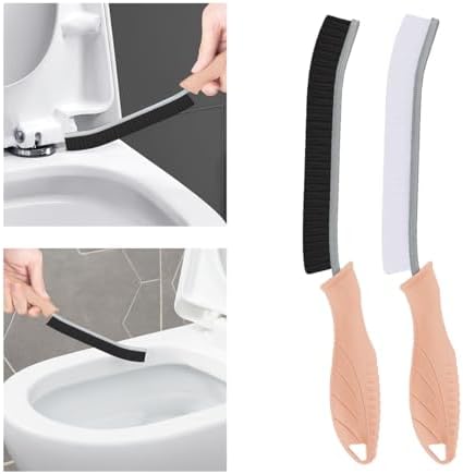 TQRR Toilet Brush Set 2 Pcs Pink Multifunctional Cleaning Tools