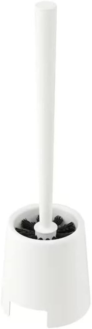 IKEA Bolmen White Toilet Brush with Holder