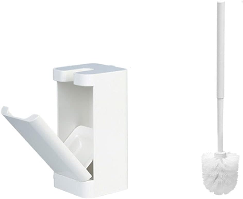 UNNS Wall-Mounted Toilet Brush with Holder - Simple Design Activated Carbon Deodorization