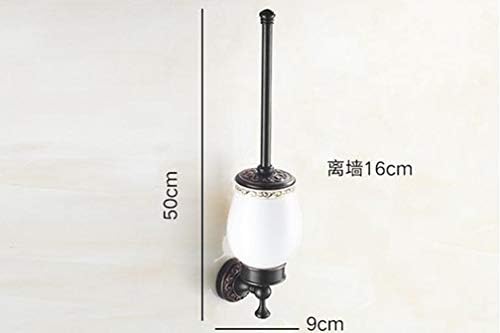 LUDSUY Oil Rubbed Bronze Toilet Brush Holder Set 1