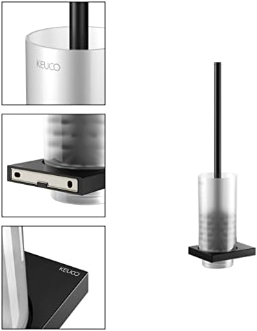 Keuco Edition 11 Toilet Brush Set Matte Black