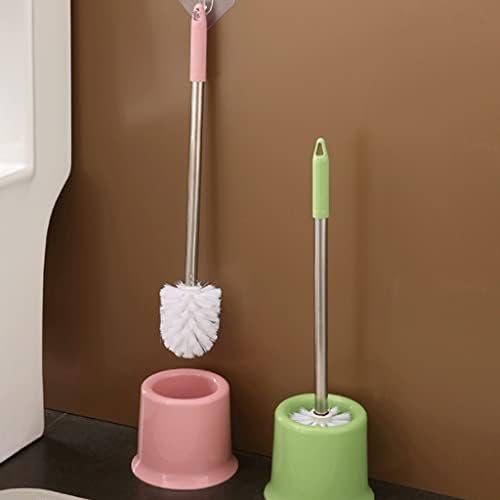Surek Soft Hangable Toilet Brush with Bracket - Geometric Style Blue