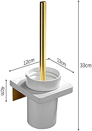 Toilet Brush Set with Holder - Durable Wall Mount for Bathroom