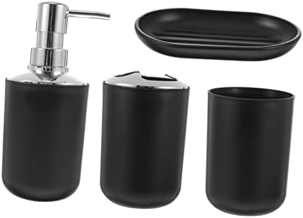 Veemoon Elegant Black Bathroom Accessories Set