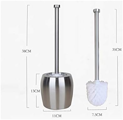 ROLTIN Toilet Brush with Holder and Silicone Scrubber
