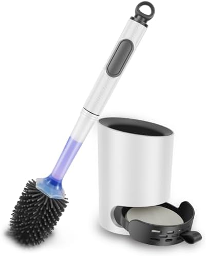 ZFLYCANP Toilet Brush Set with Detergent Dispenser 1