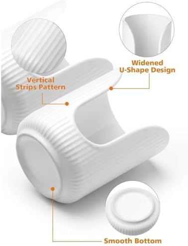 Sturdy Acrylic Bathroom Cup Dispenser - U Shape Holder
