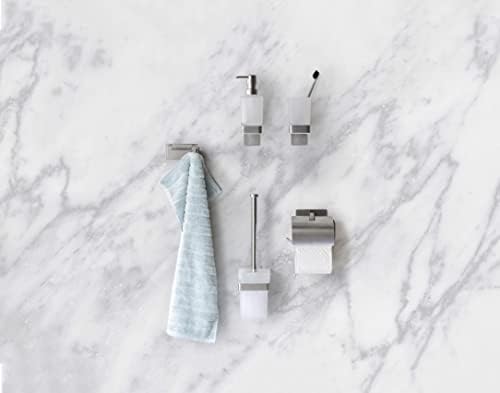 WENKO Turbo-Loc Genova Matte Toilet Brush Set