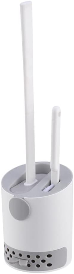 UOHUFIDABFD Toilet Brush Holder with Silicone Handle