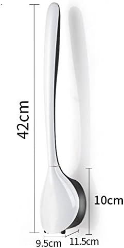 Toilet Brush with Wall Mount and Soft Silicone Bristles