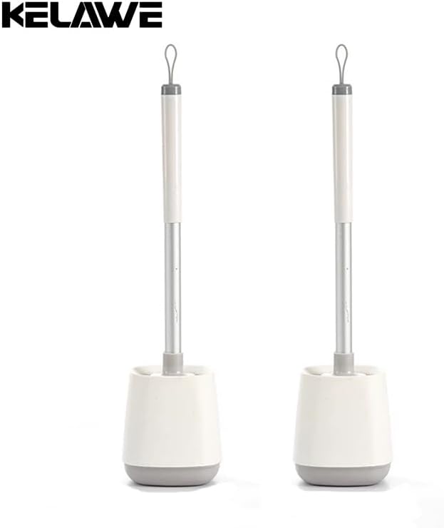 KELAWE Toilet Brush Set with Silicone Head