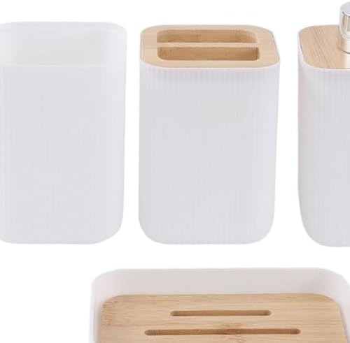 4X Bath Essential Organizer Keep Tidy Bathroom Set