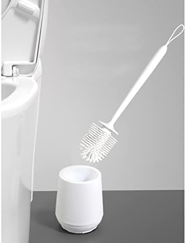 UOHUFIDABFD Creative Toilet Brush Set with Vertical Silicone Handle 1