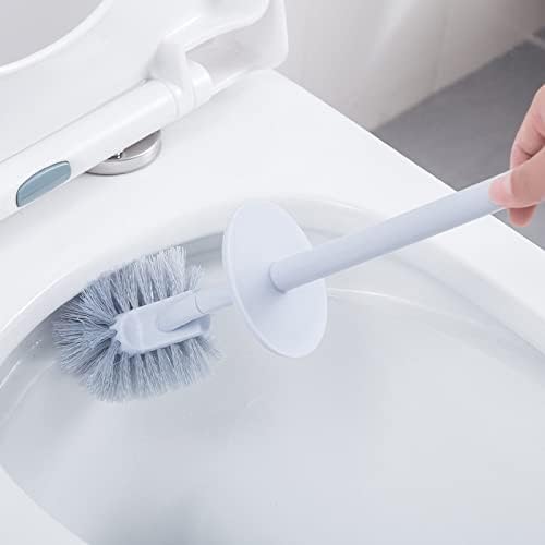 Nordic Style Toilet Brush Set with Long Handle and Soft Hair