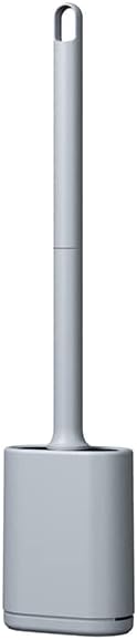 Wudulux Flexible Silicone Toilet Brush with Holder Set