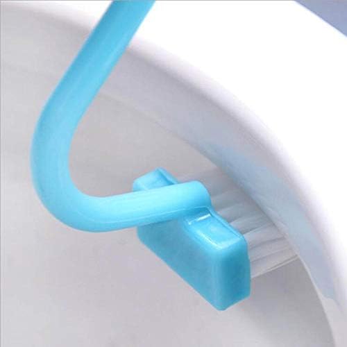 MyrRhe Toilet Brush with Flexible Bristles and Quick Drying Holder