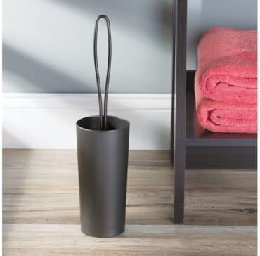 InterDesign iDesign Loop Toilet Bowl Brush and Holder - Bronze 1