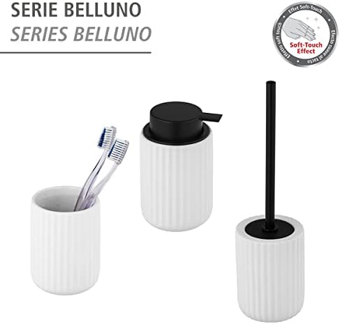 WENKO Belluno Ceramic Toilet Brush Holder 115 x 42 x 115 cm
