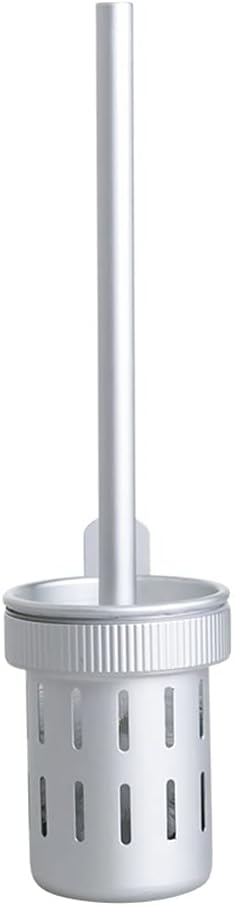 Black 360 Toilet Brush with Holder for Bathroom Cleaning