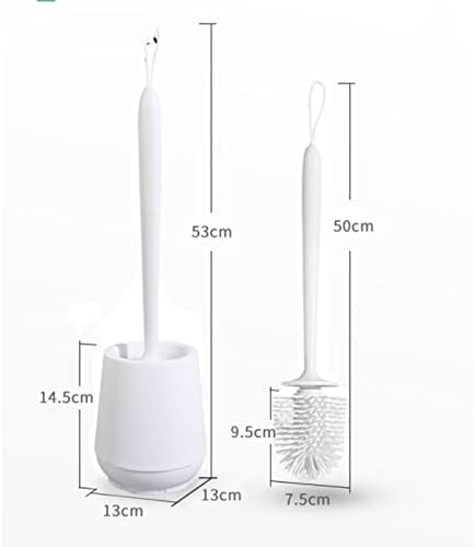 UOHUFIDABFD Creative Toilet Brush Set with Vertical Silicone Handle 1