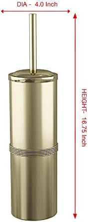 Nu Steel TBH-JW-17 Slim Compact Toilet Brush with Holder