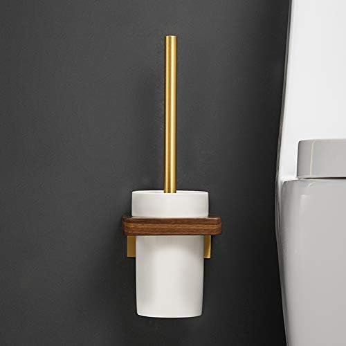 UNNS Toilet Brush with Holder Wall-Mounted Ceramic