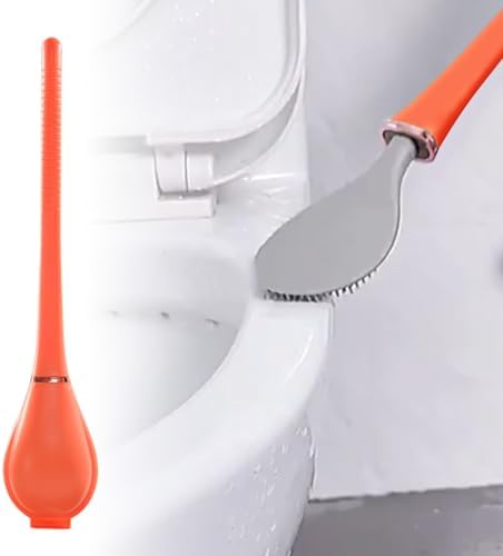 LANMOK Modern Wall-Mounted Toilet Brush with Dispenser
