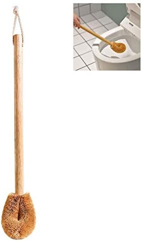 Natural Coconut Fiber Toilet Brush with Wooden Handle