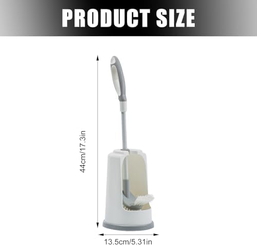 Vansza Toilet Brush with Holder Deep Cleaning Set for Bathroom