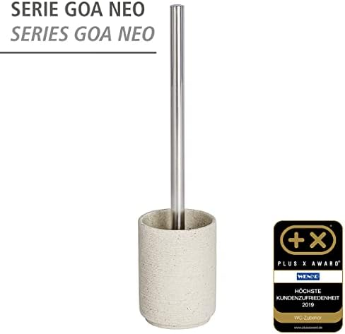 WENKO Goa Neo Beige Toilet Brush Holder 9x9x37cm