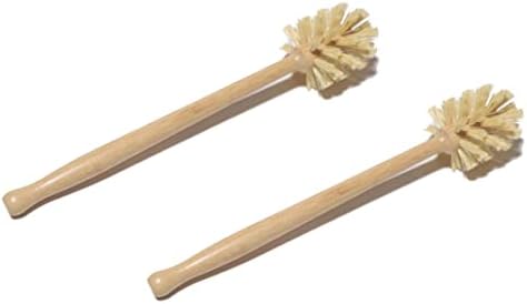 Beechwood Toilet Brush with Sisal Bristles 2 Pack