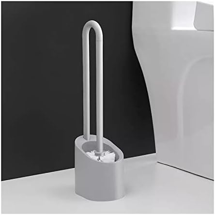 Portable Floating Toilet Brush with Holder - White