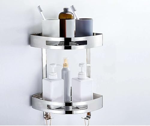 FINANCIALLY LIT 2-Layer Corner Caddy Shelf Organizer